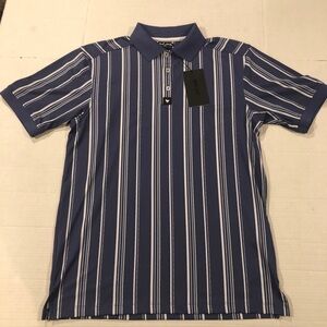 Bad Birdie Men’s Size S Ridge Golf Polo Winning Streak Cobalt